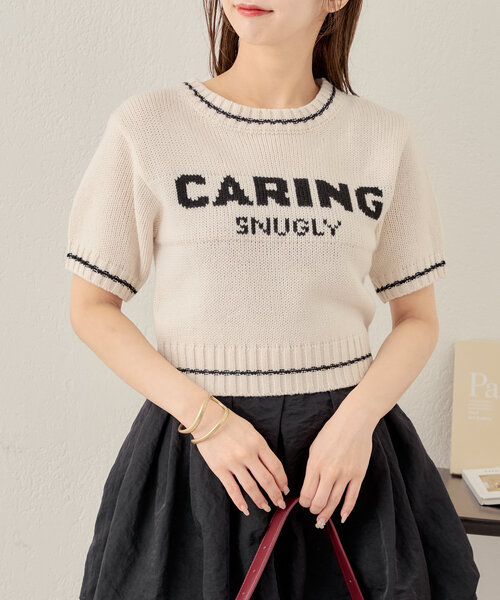 Chico（チコ） 半袖ニット FREE アイボリー レディース : ZOZOTOWN