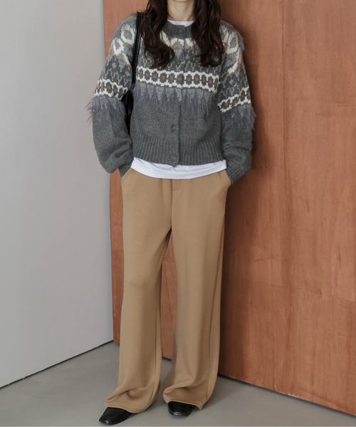 ✧美品✧Alva Knit ノルディック ウール ニット カーディガン カーディガン ノルディック柄ニットカーディガン レディース