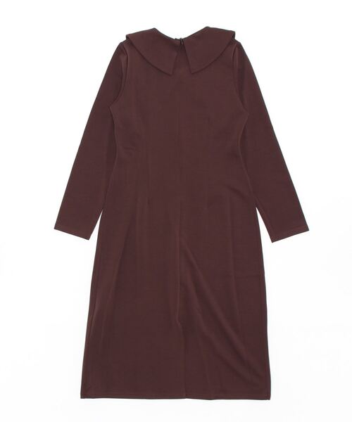 「ECLIN」 長袖ワンピース M グリーン レディース_画像2