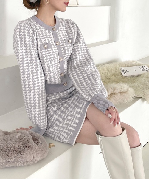 「ROYAL PARTY」 ニットカーディガン FREE ブラック レディース_画像2