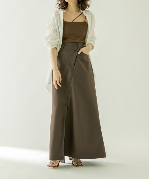 「mystic」 スカート FREE ブラウン レディース_画像2