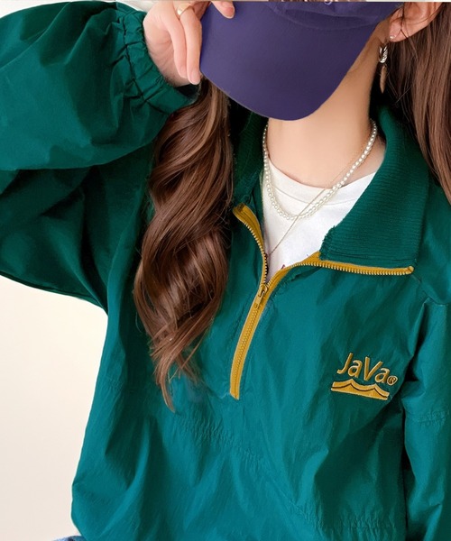 「Java」 ナイロンブルゾン X-LARGE ベージュ レディース_画像5