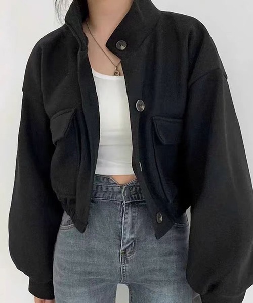 ジャケット・アウター sachi AsheKsha コート アウター 「新作」シンプルカジュアルショート