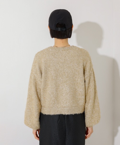 「NOMINE」 長袖ニット フリー ブラウン レディース_画像5