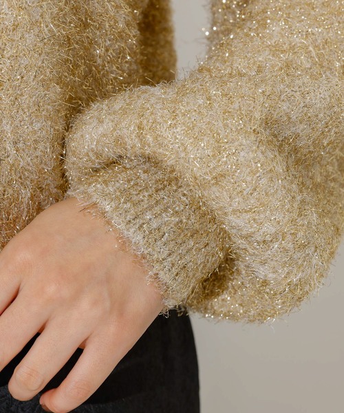 「NOMINE」 長袖ニット フリー ブラウン レディース_画像8