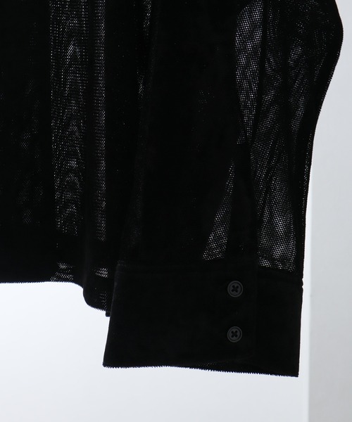 「welise」 長袖シャツ S ブラック メンズ_画像5