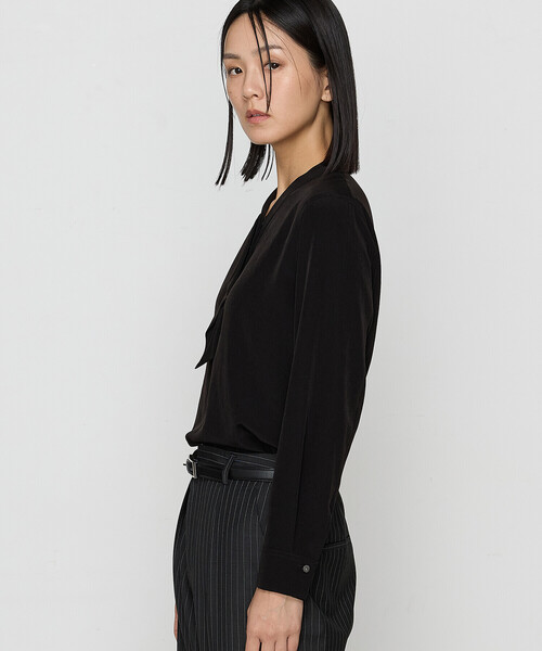 COMME CA（コムサ） ブラウス シャツ 「 Sサイズ 」 シルキーリライム