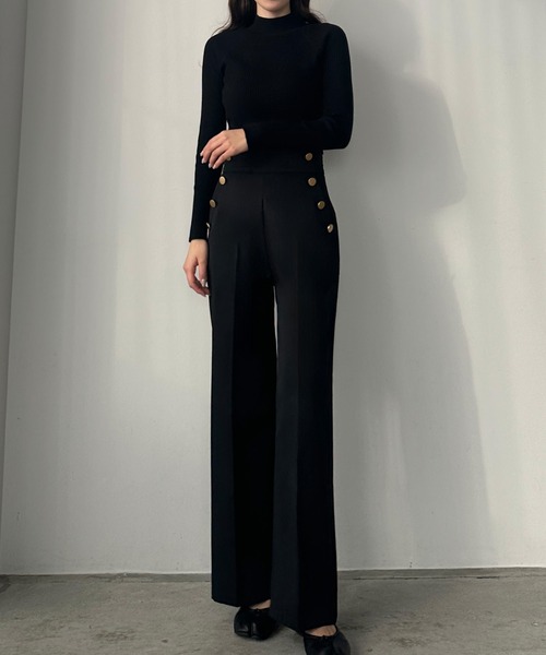 「Louere」 スラックス X-LARGE ライトブラウン レディース_画像2