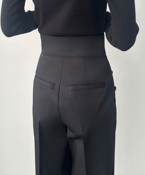 「Louere」 スラックス X-LARGE ライトブラウン レディース_画像7