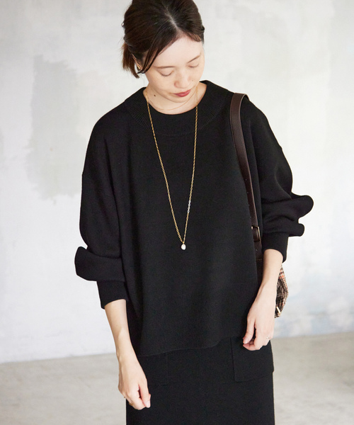 SLOBE IENA カシミア100% ブラック 長袖ニット　クリーニング済 SLOBE IENA（スローブイエナ） 長袖ニット - ピンク レディース