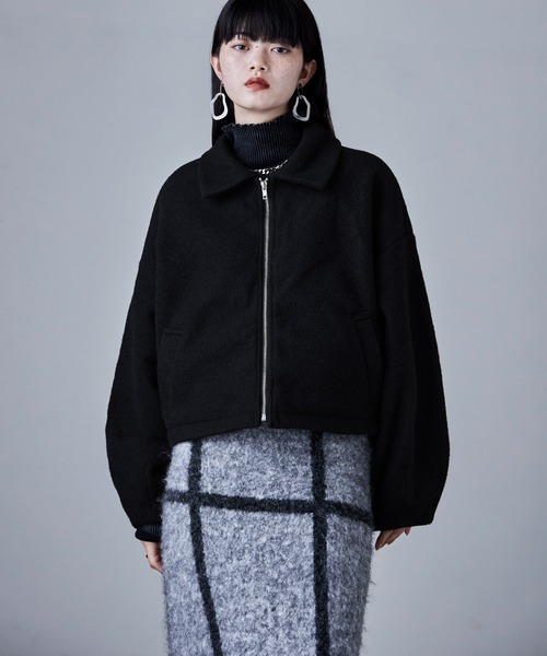 「etoll.」 ブルゾン M グレイッシュベージュ レディース_画像2