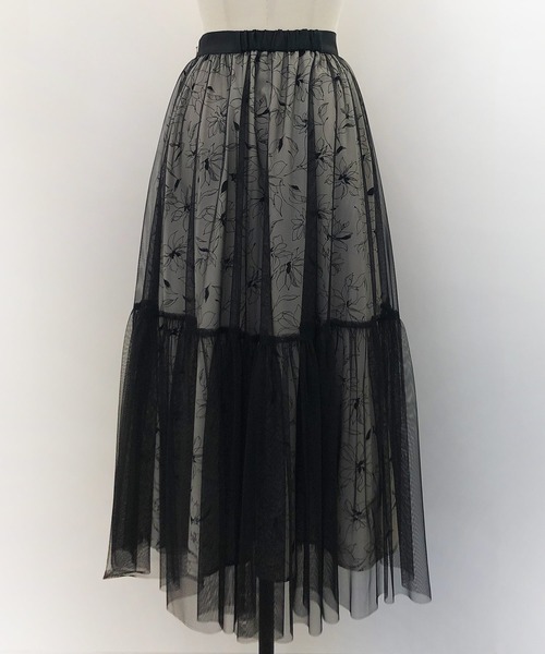 「NOELA」 フレアスカート S ブラック レディース_画像3