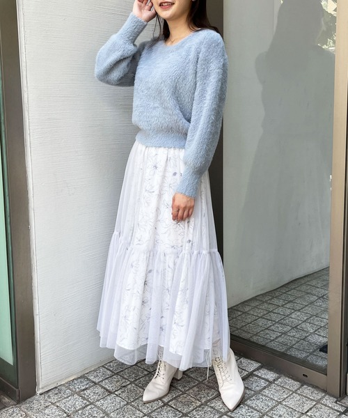 「NOELA」 フレアスカート S ブラック レディース_画像7