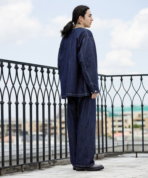 niko and…（ニコアンド） デニムジャケット LARGE ブラウン メンズ