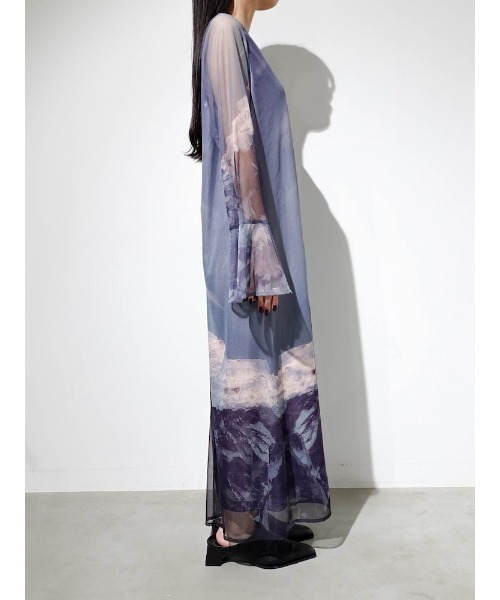 sahara（サハラ） ドレス Nature Print Layered Dress/ネイチャー