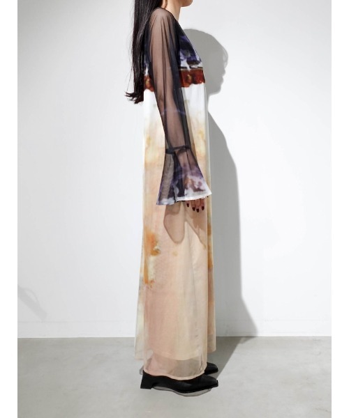 sahara（サハラ） ドレス Nature Print Layered Dress/ネイチャー