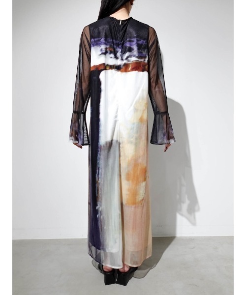 sahara（サハラ） ドレス Nature Print Layered Dress/ネイチャー