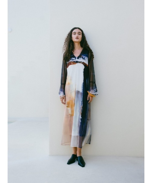 sahara（サハラ） ドレス Nature Print Layered Dress/ネイチャー