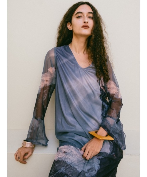 sahara（サハラ） ドレス Nature Print Layered Dress/ネイチャー