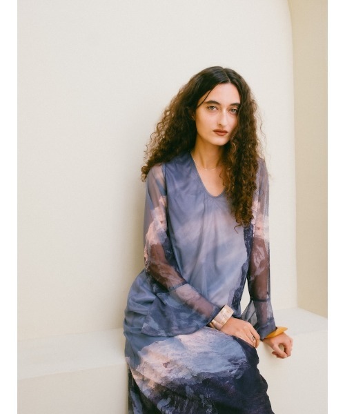 sahara（サハラ） ドレス Nature Print Layered Dress/ネイチャー