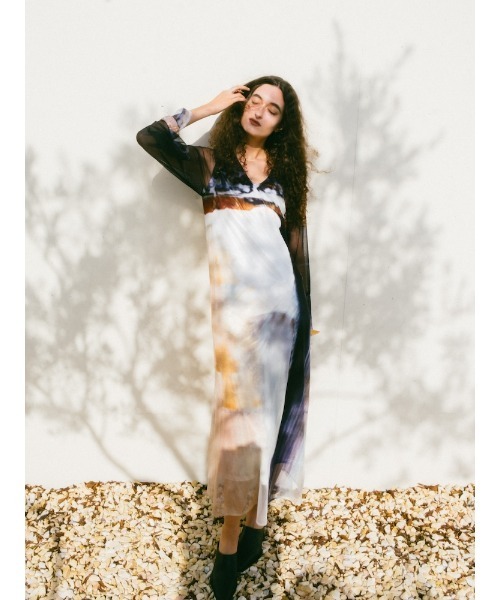 sahara（サハラ） ドレス Nature Print Layered Dress/ネイチャー