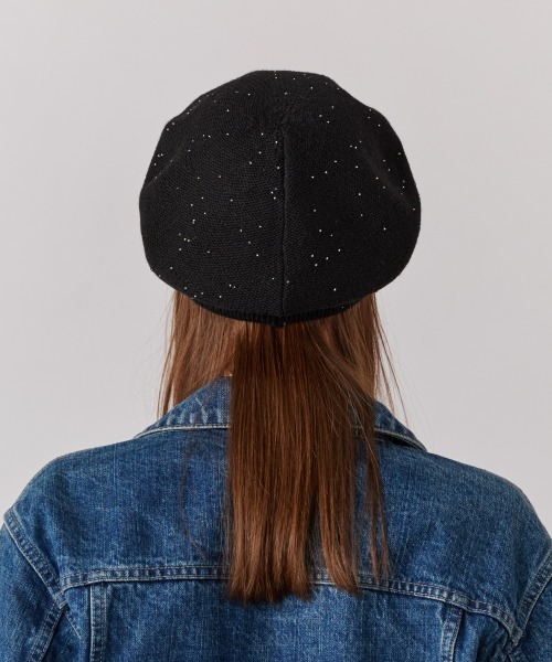 「Chapeau d' O」 ベレー帽 FREE ブラック レディース_画像6