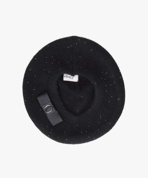 「Chapeau d' O」 ベレー帽 FREE ブラック レディース_画像9