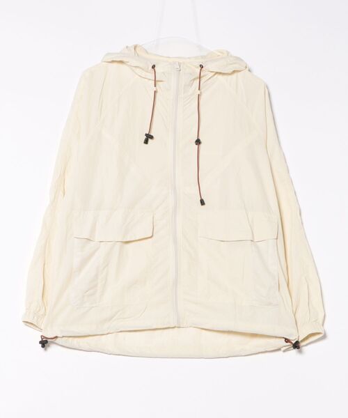 「aimoha」 ナイロンブルゾン MEDIUM オフホワイト メンズ_画像4