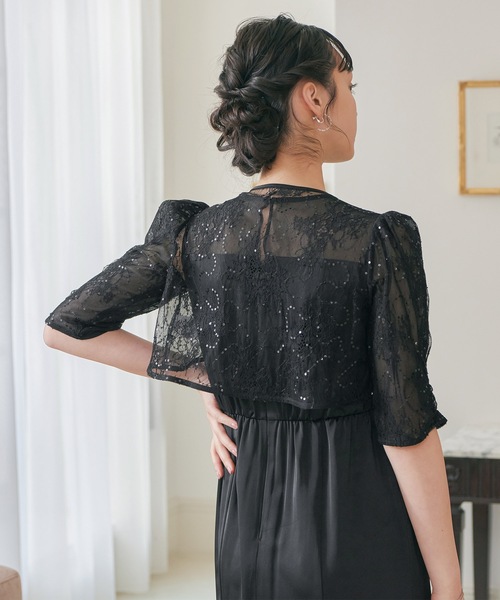 「niana」 コンビワンピース SHORT ダークグレー レディース_画像8