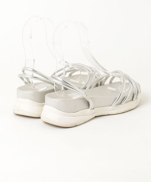 「ROPE' PICNIC」 フラットサンダル M シルバー レディース_画像2