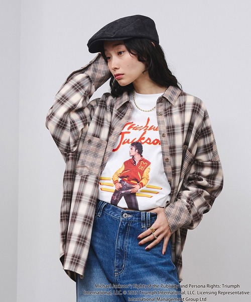 ROSE BUD（ローズバッド） tシャツ (Michael Jackson)THRILLER L/S TEE