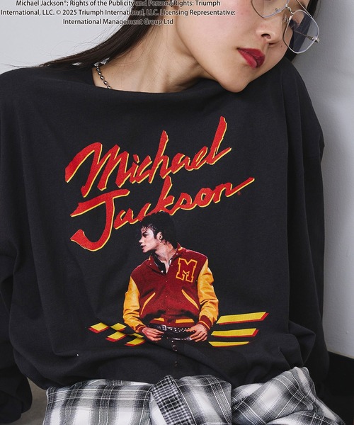 ROSE BUD（ローズバッド） tシャツ (Michael Jackson)THRILLER L/S TEE