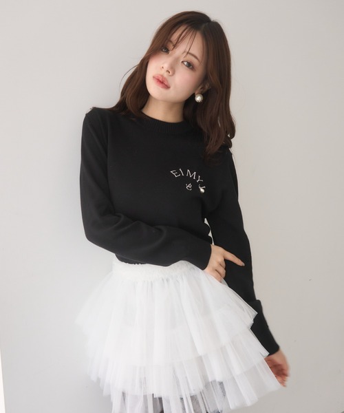 EIMY ISTOIRE ロゴニット EIMY ISTOIRE（エイミーイストワール） ニット セーター EIMY