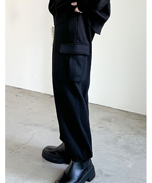 「Re:EDIT」 カーゴパンツ LARGE チャコールグレー レディース_画像2