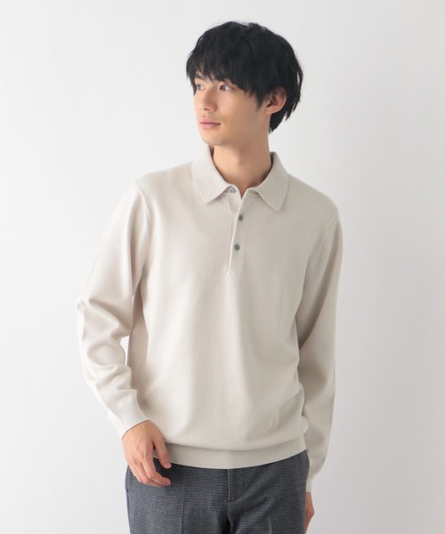「GLOBAL WORK」 長袖ニット MEDIUM ネイビー メンズ_画像5