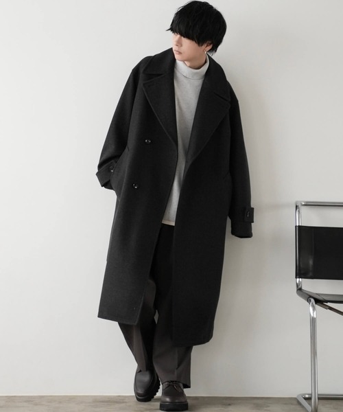「WYM LIDNM」 チェスターコート M グリーン メンズ_画像8
