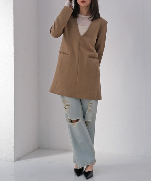 AKTE（アクテ） ワンピース ディープVネックミニワンピース : ZOZOTOWN