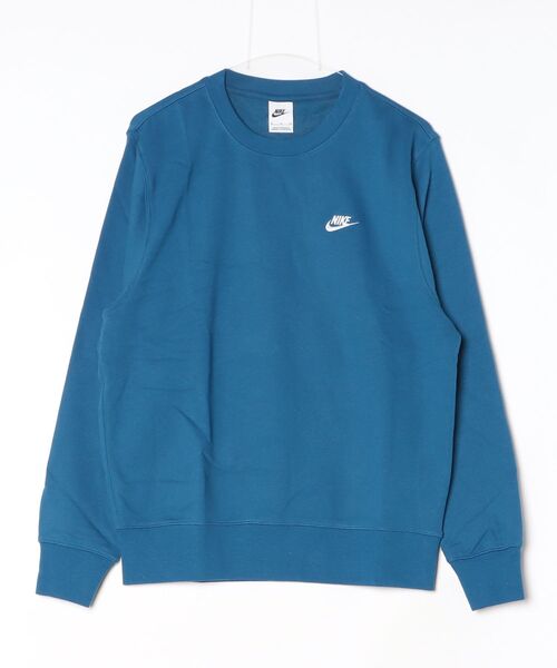 Nike ライトブルー クルーネック スウェット M NIKE（ナイキ） トレーナー スウェット クラブ FT L/S クルー メンズ