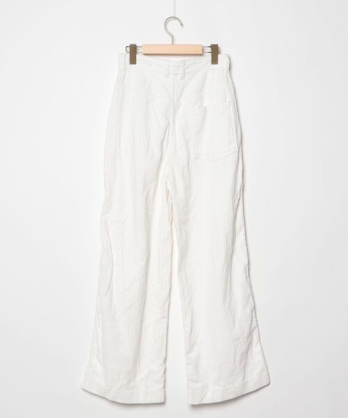 「CURRENTAGE」 コーデュロイパンツ M ホワイト レディース_画像2