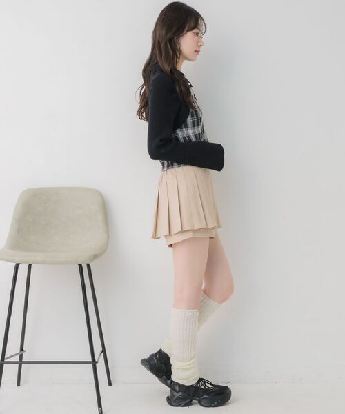 Emsexcite（エムズエキサイト） ニット セーター チェックキャミ