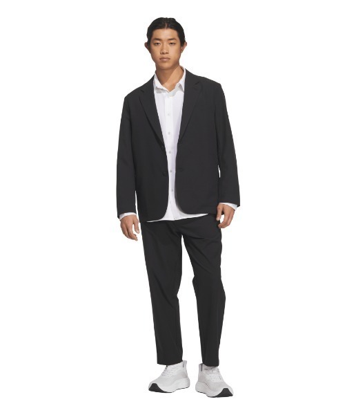 【美品】adidas アディダス テーラードジャケット ストレッチ M スーツ adidas（アディダス） ジャケット テーラードジャケット プレミアム
