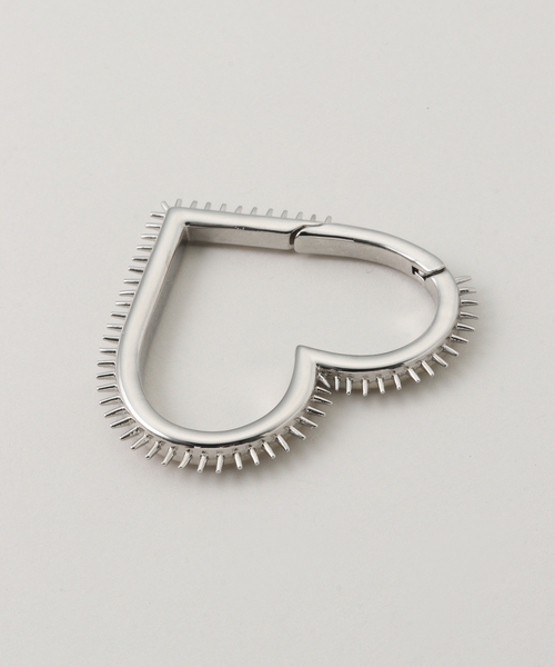 BASICKS（ベイシックス） キーホルダー Spiky Heart Carabiner