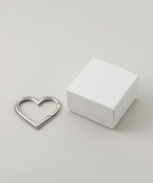 BASICKS（ベイシックス） キーホルダー Spiky Heart Carabiner