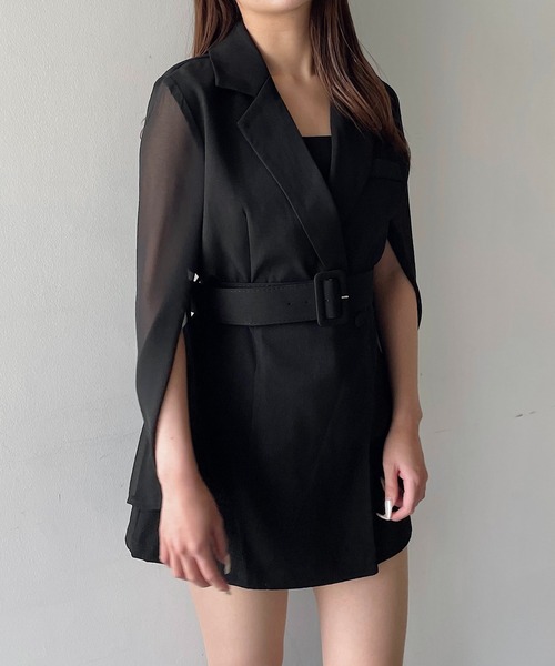 「NOMAE」 長袖ワンピース FREE ホワイト レディース_画像4