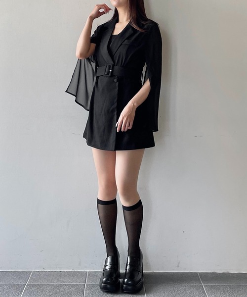 「NOMAE」 長袖ワンピース FREE ホワイト レディース_画像5