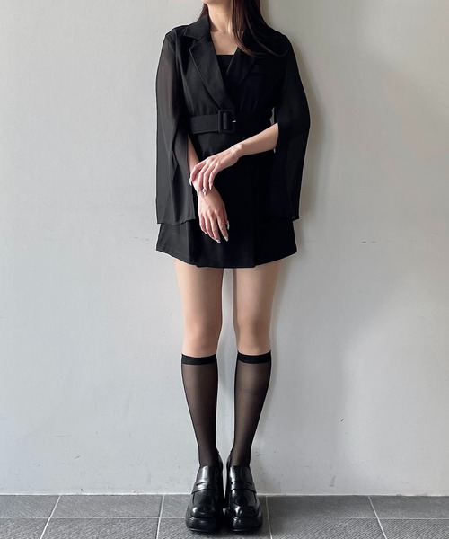 「NOMAE」 長袖ワンピース FREE ホワイト レディース_画像6