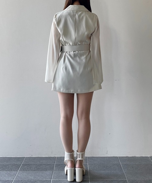 「NOMAE」 長袖ワンピース FREE ホワイト レディース_画像9