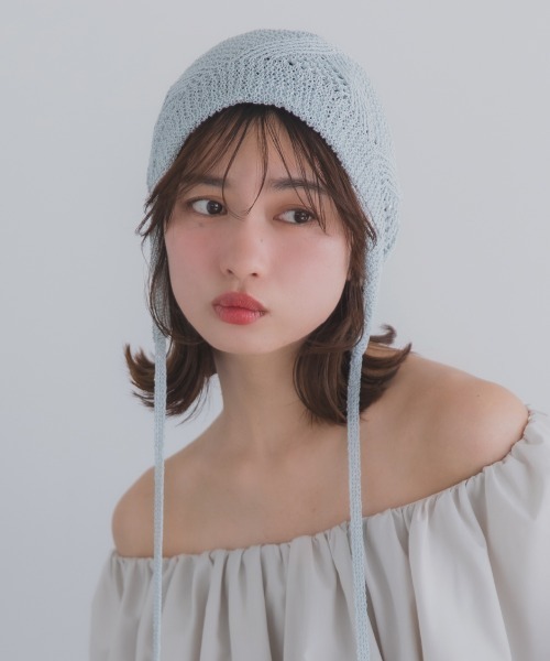 polcadot（ポルカドット） ニット帽 ニットキャップ GLITTER BONNET