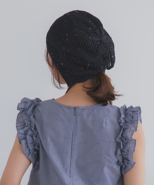 polcadot（ポルカドット） ニット帽 ニットキャップ GLITTER BONNET