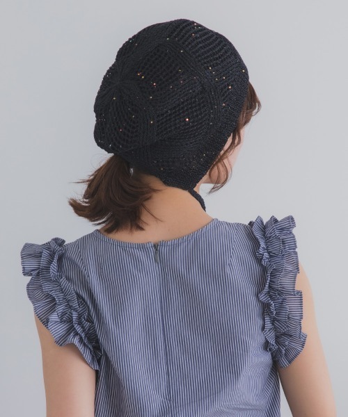 polcadot（ポルカドット） ニット帽 ニットキャップ GLITTER BONNET